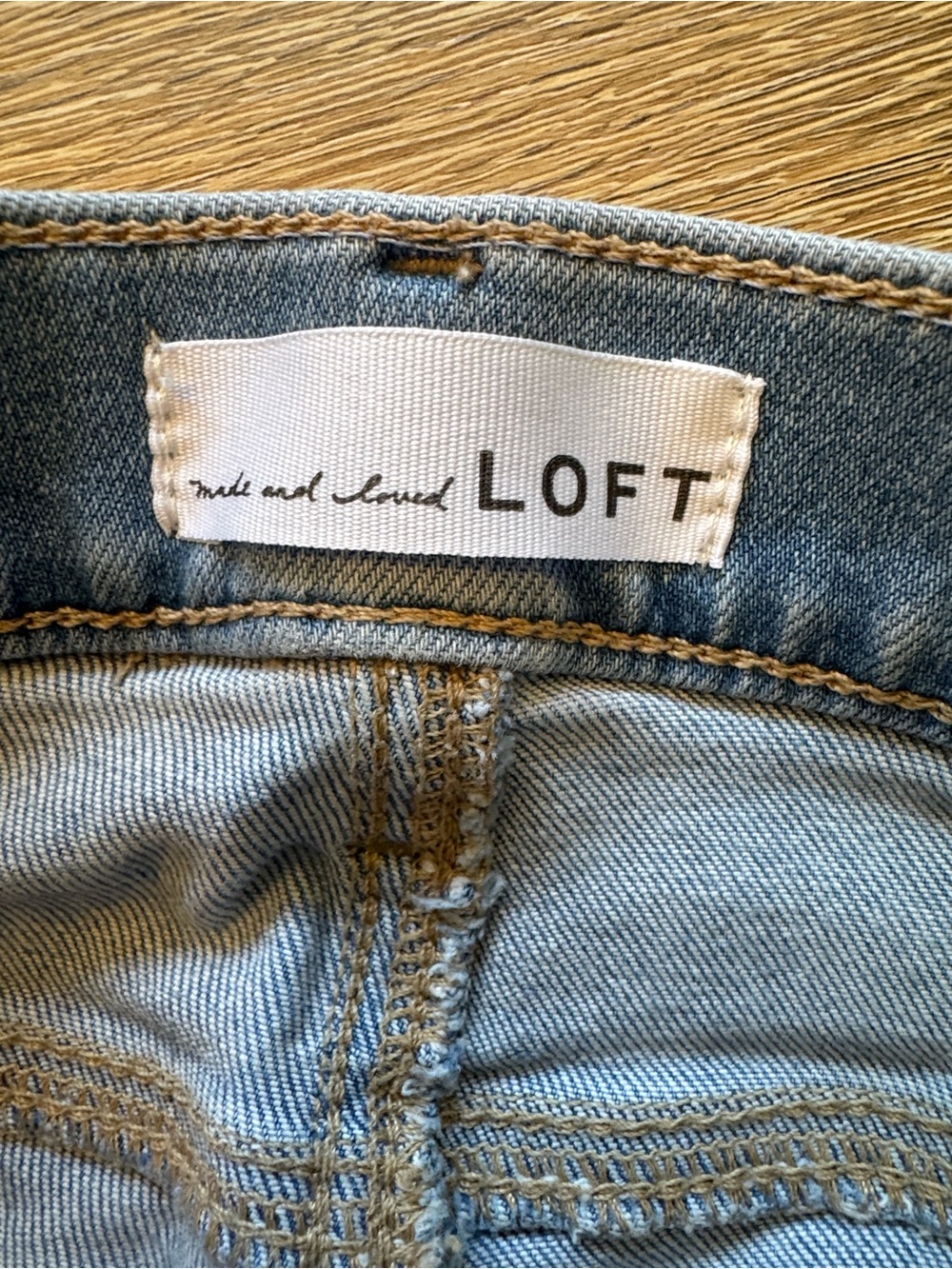 LOFT Light Blue High-Rise Distressed Skinny Jeans 27/4 - Picture 2 of 11